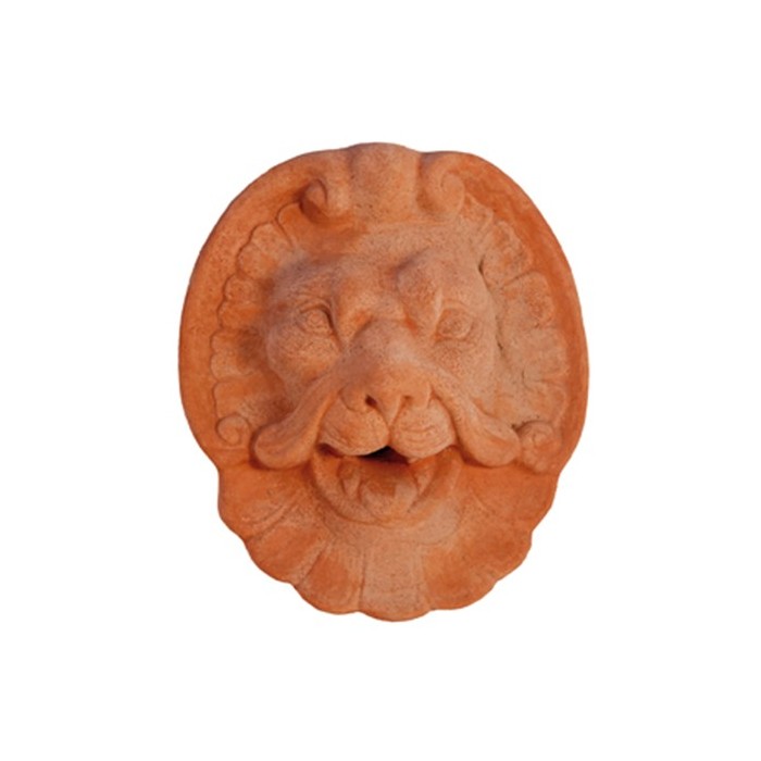 Lion Mask in Terracotta